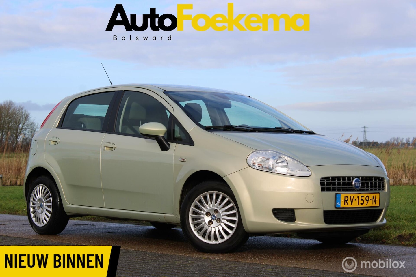 Fiat Grande Punto - 1.4 NeroBianco AUTOMAAT GOED ONDERHOUDEN AIRCO - AutoWereld.nl