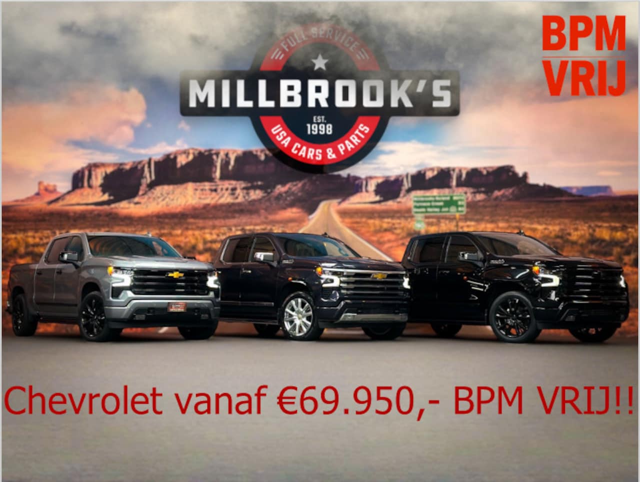 Chevrolet Silverado - High Country 6.2 V8 420 PK uit voorraad leverbaar!! BPM VRIJ!! - AutoWereld.nl