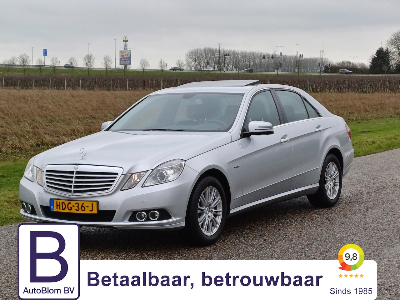 Mercedes-Benz E-klasse - 200 CGI Business Class Elegance /Mooie auto!/Schuifd./Navi/Cruise/Hout/Stoelverw/ - AutoWereld.nl