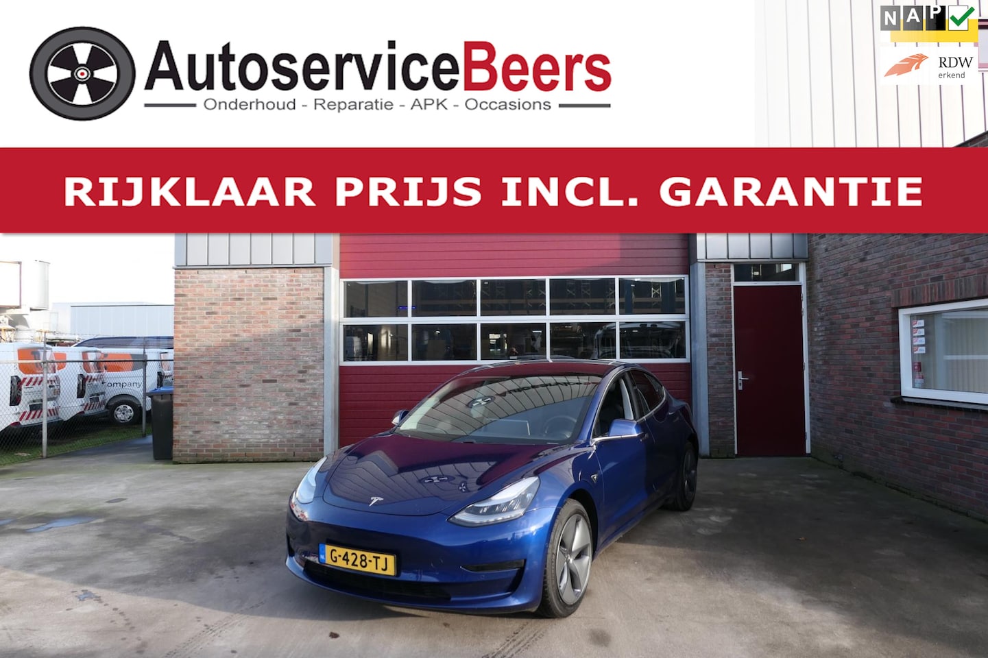 Tesla Model 3 - Standard RWD Plus 60 kWh, Panodak, Navi, Rijklaarprijs incl. garantie - AutoWereld.nl