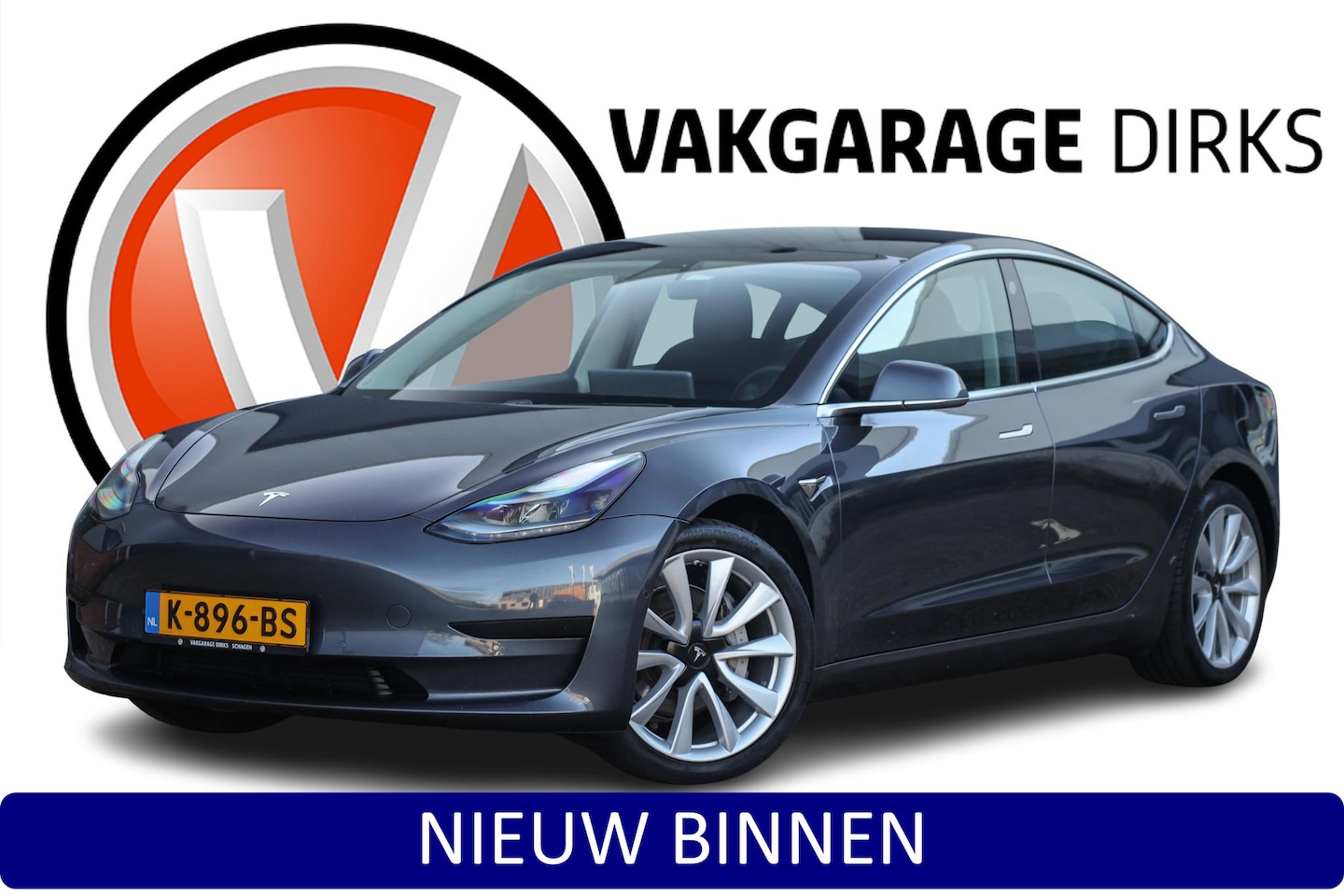 Tesla Model 3 - Standard RWD Plus 60 kWh ✅ LFP ✅ Performance velg ✅ Leder - AutoWereld.nl