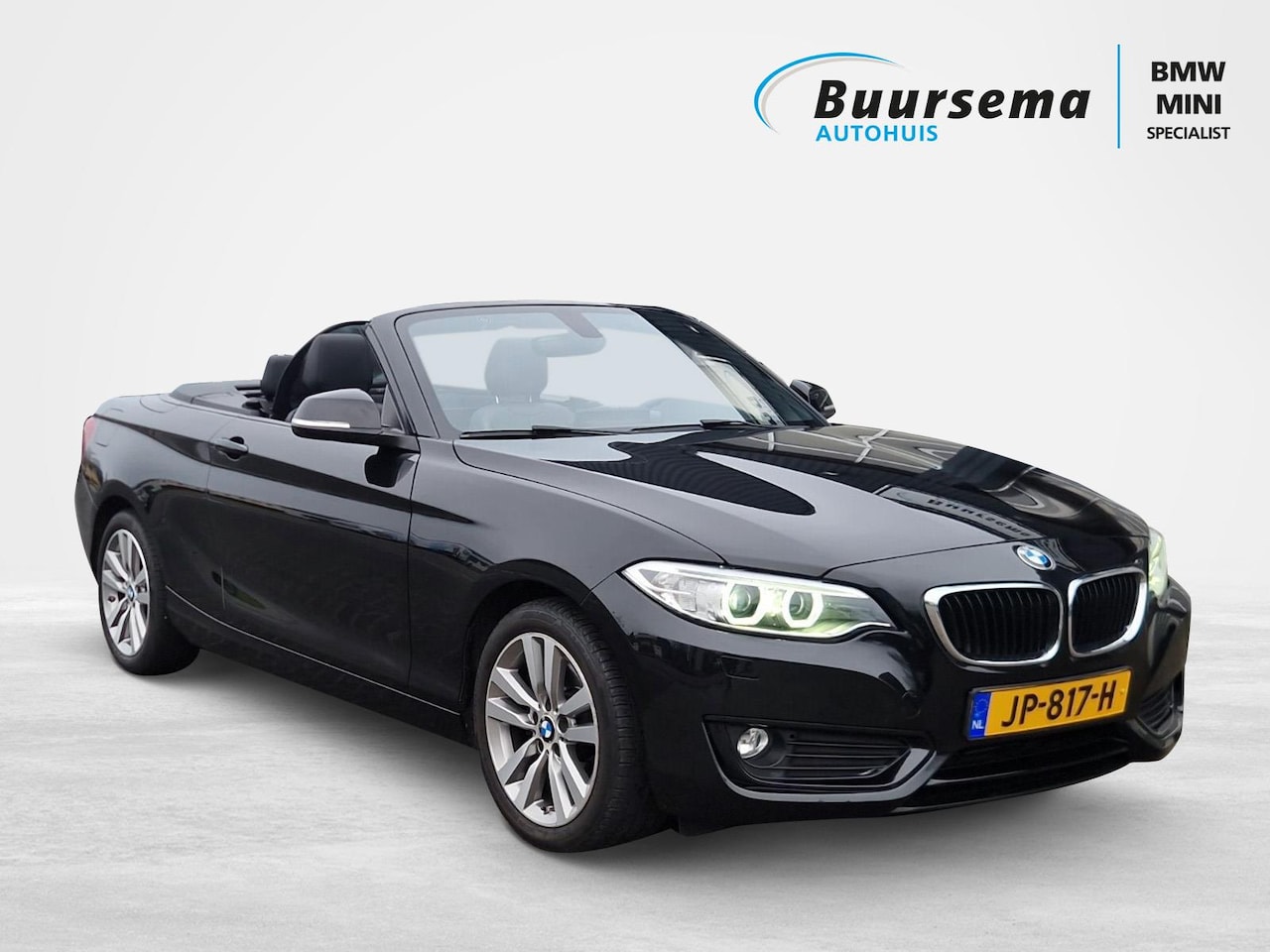 BMW 2-serie Cabrio - 220i Cent.Hi.Ex. | Zwart Sportlederen-interieur | Automaat | 64.000 km NAP | Professional - AutoWereld.nl