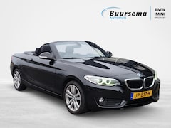 BMW 2-serie Cabrio - 220i Cent.Hi.Ex. | Zwart Sportlederen-interieur | Automaat | 64.000 km NAP | Professional