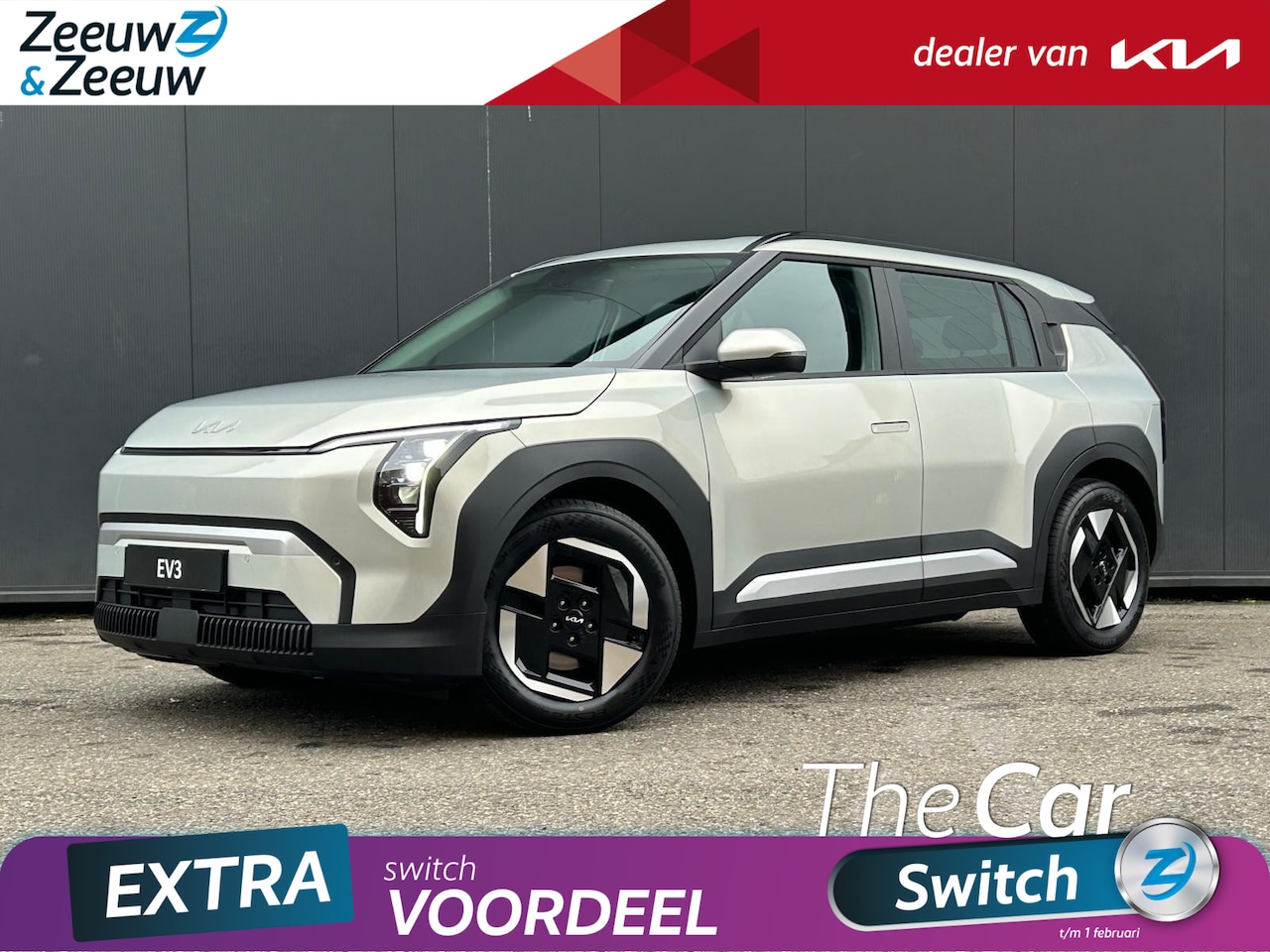 Kia EV3 - Air Single Motor 150KW SR 3000,- INRUILKORTING | PARKEERSENSOREN VOOR + ACHTER | GERECYCLE - AutoWereld.nl