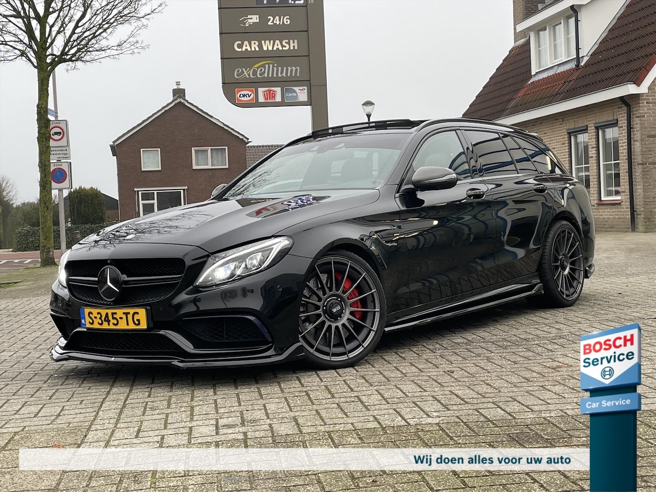 Mercedes-Benz C-klasse Estate - C63 S AMG 510PK / Pano / Head-up / Burmester / Maxton / 360° Camera / Keyless / Memory / L - AutoWereld.nl