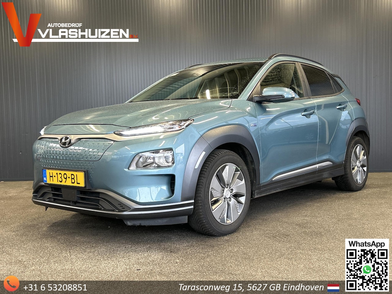 Hyundai Kona Electric - EV Premium 64 kWh | € 11.950,- NETTO! | Leder | Climate | Cruise | Navi | Camera | Stoelve - AutoWereld.nl