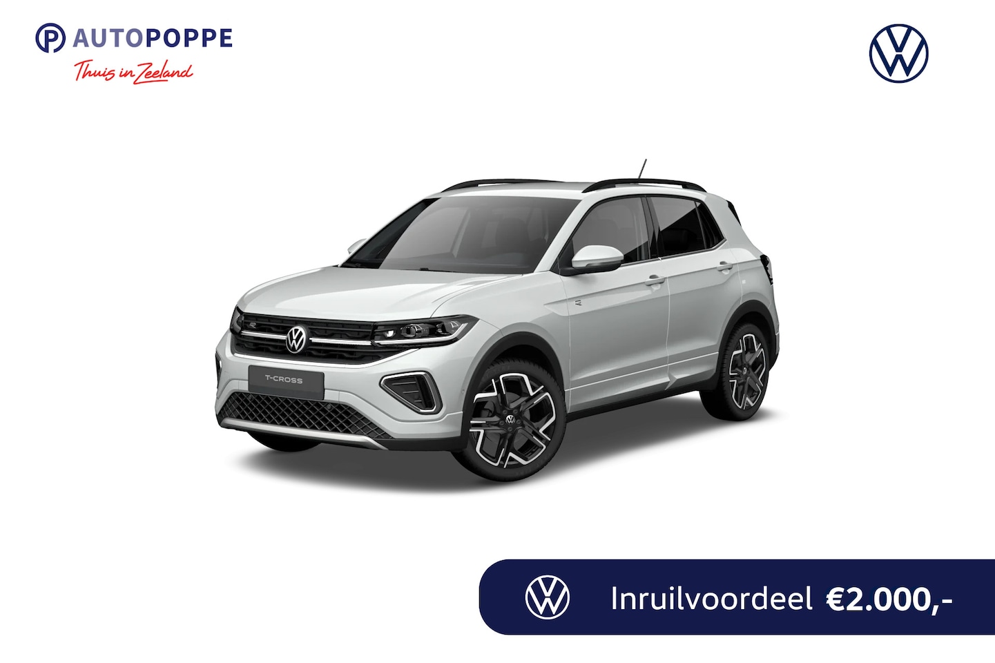 Volkswagen T-Cross - 1.0 TSI 116 7DSG R-Line Edition | 'App-Connect' draadloze smartphone integratie | Achterli - AutoWereld.nl