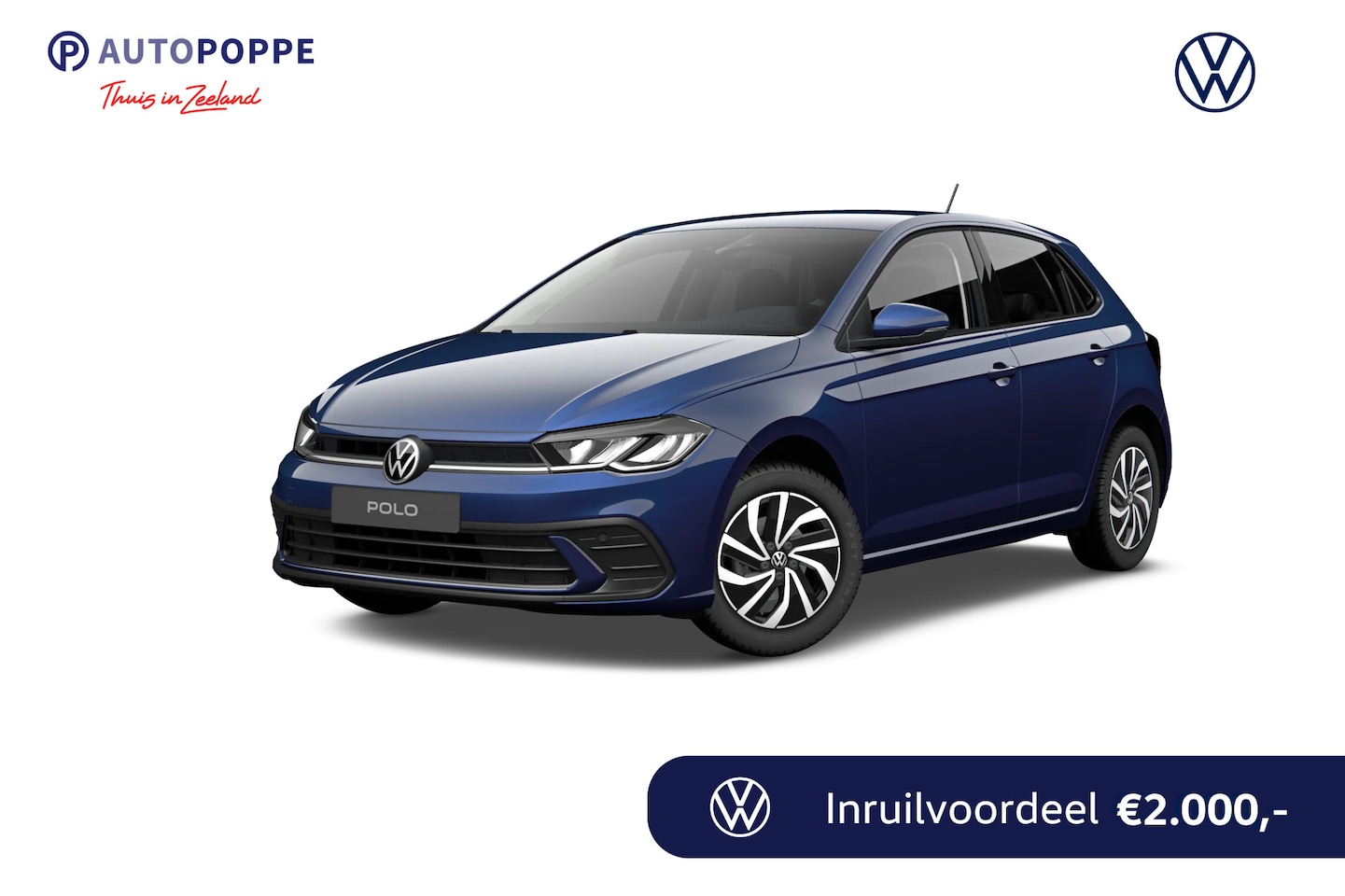 Volkswagen Polo - 1.0 TSI 95 5MT Life Edition | 'App-Connect' smartphone integratie | Buitenspiegels elektri - AutoWereld.nl