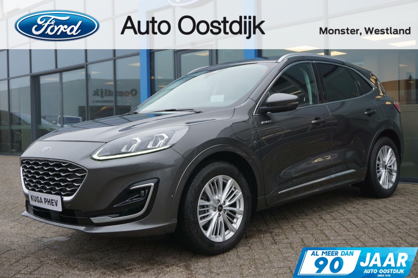 Ford Kuga - 2.5 PHEV Vignale 225PK Elek. Trekhaak Adaptieve Cruise Winterpack Camera Blind-Spot Stoelg - AutoWereld.nl