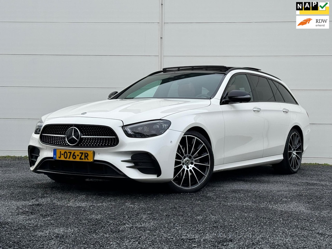 Mercedes-Benz E-klasse Estate - 200 AMG Org NL Pano Burmester HUD Keyless Mem seats Sfeerverlichting - AutoWereld.nl