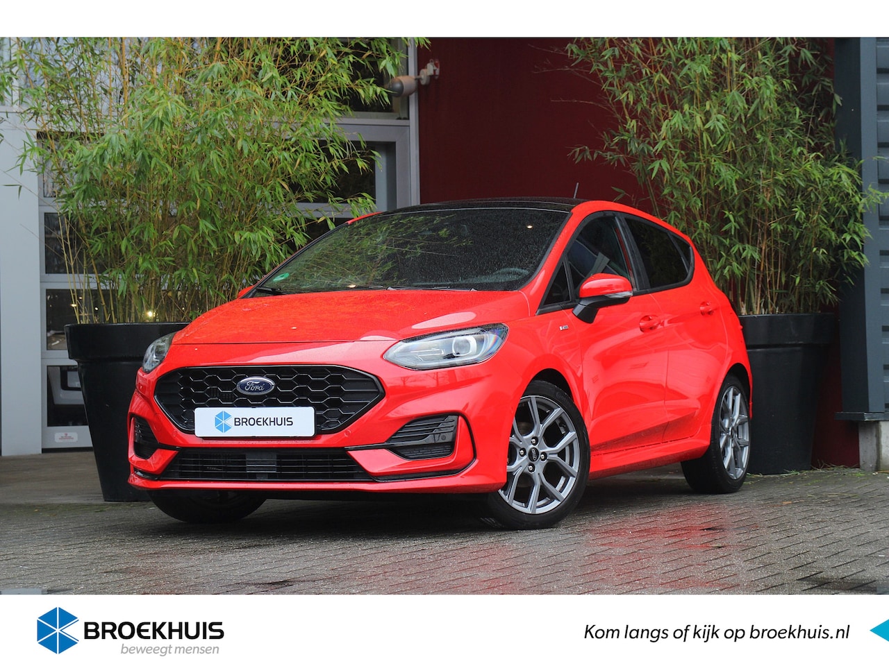 Ford Fiesta - 1.0 EcoB. Hybrid ST-Line X | Matrix LED | Pano | Adapt. Cruise | Stoel+stuurverw. | 17'' - AutoWereld.nl