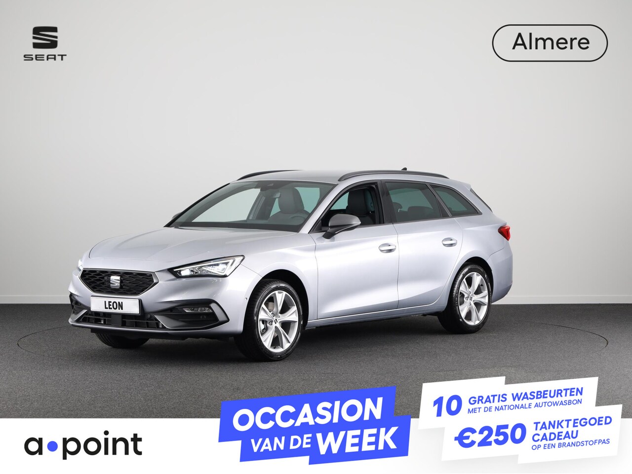 Seat Leon Sportstourer - FR Business Intense Private lease vanaf €668,- pm | 1.0 eTSI 110pk DSG | Navigatie | Keyle - AutoWereld.nl