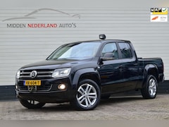 Volkswagen Amarok - 2.0 TDI 4Motion DC Highline * AUTOMAAT * LEER * 5 PERSOONS * GRIJS KENTEKEN