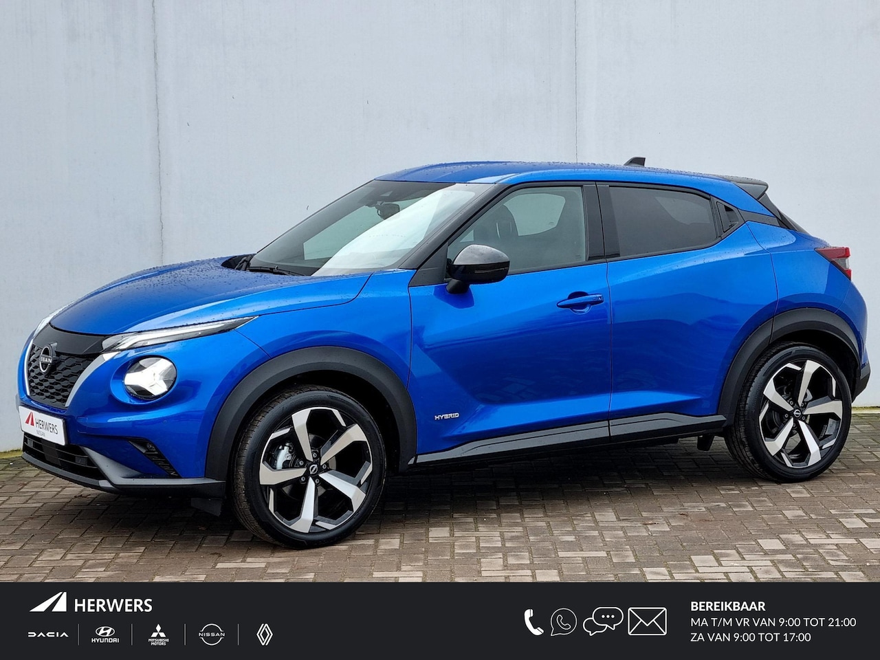 Nissan Juke - 1.6 Hybrid Tekna Automaat / Navigatie / Cruise Control Adaptief / Rondomzicht Camera / Bos - AutoWereld.nl