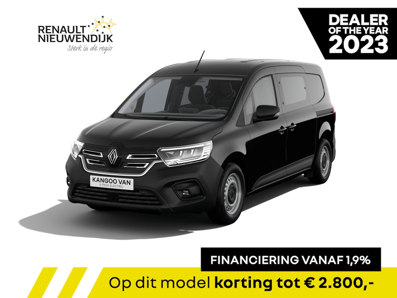 Renault Kangoo E-Tech - Dubbele Cabine L2H1 44kWh 120 1AT Advance | Cruise control en snelheidsbegrenzer | Elektri - AutoWereld.nl