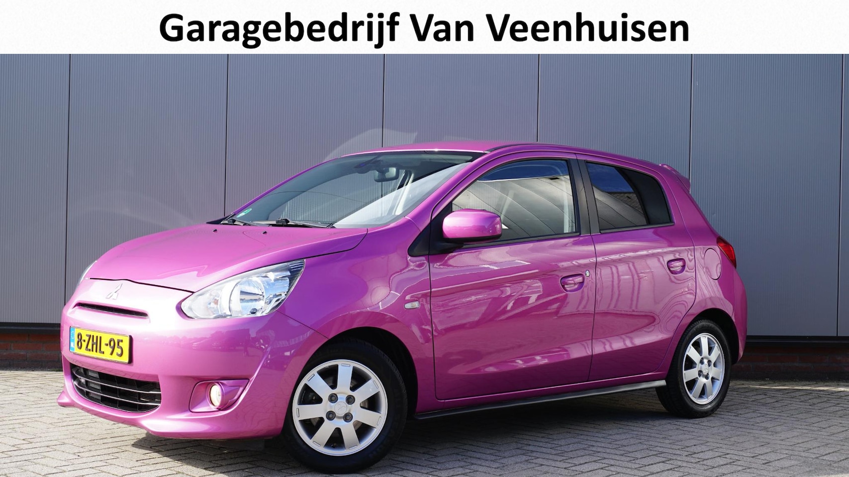 Mitsubishi Space Star - 1.0 71pk 5Drs Bright Clima Elek.pakket *Cassis Purple Metallic* NL auto 64775km! - AutoWereld.nl