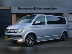 Volkswagen Transporter - 2.0 TDI 150pk 5-Zits L2H1 DC Highline 2x Schuifdeur Schuif/kanteldak Nappa-Leder LED Trekh