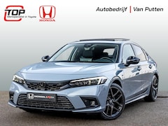 Honda Civic - 2.0 Advance Full Hybrid Automaat | Ducktail Spoiler Sonic Gray | Leder | Panoramadak | Bos