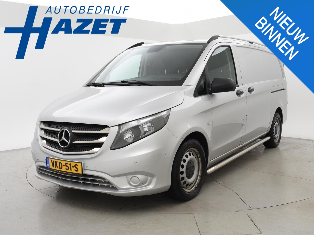 Mercedes-Benz Vito - 119 CDI 190 PK LANG AUT. + 2 SCHUIFDEUREN EURO 6 + LEDER | STANDKACHEL | STOELVERW. - AutoWereld.nl