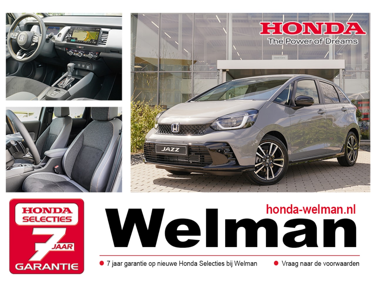 Honda Jazz - 1.5i e:HEV ADVANCE SPORT - AKTIE - NIEUW - CAMERA - NAVIGATIE - AutoWereld.nl