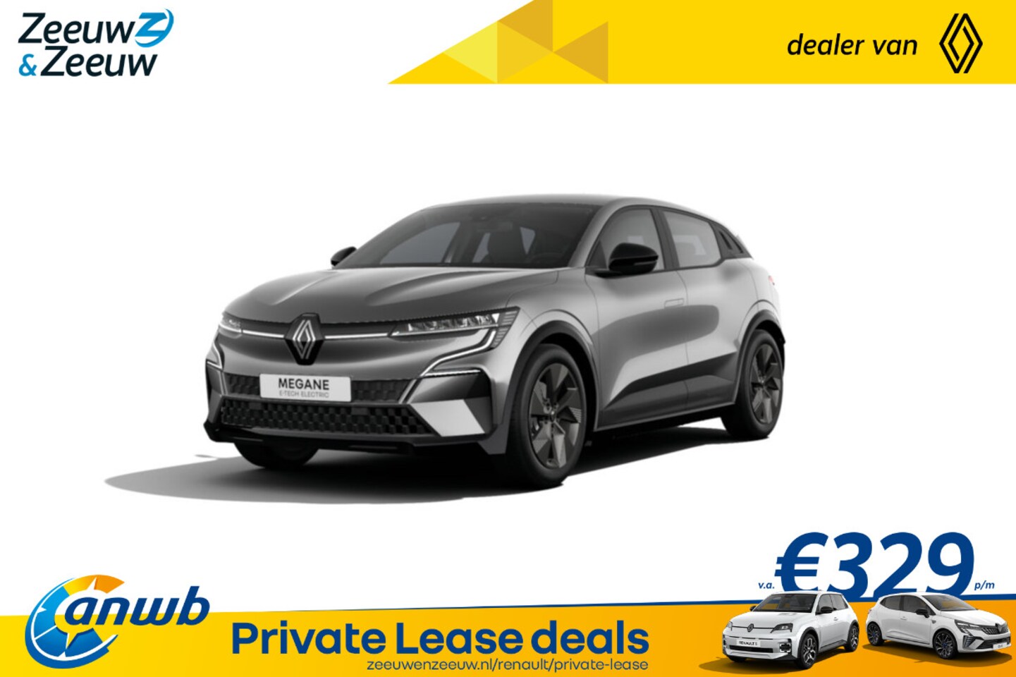 Renault Mégane E-Tech - Comfort Range Evolution 60 kWh | Nu uit voorraad leverbaar met €1500,- extra Zeeuw & Zeeuw - AutoWereld.nl