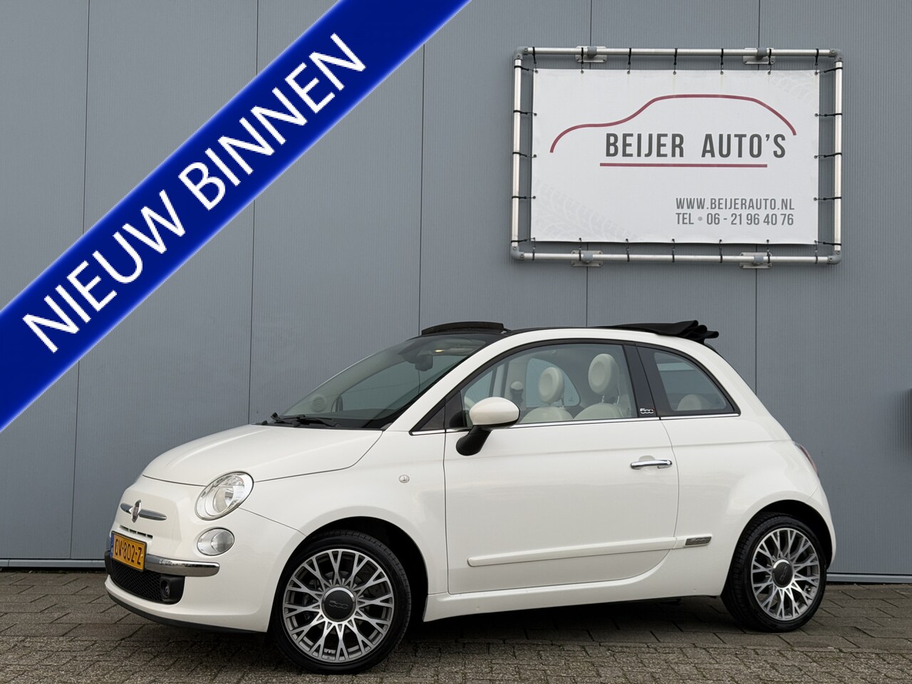 Fiat 500 C - 0.9 TwinAir Turbo 81pk Lounge Airco-ECC/16inch/Blue&Me. - AutoWereld.nl