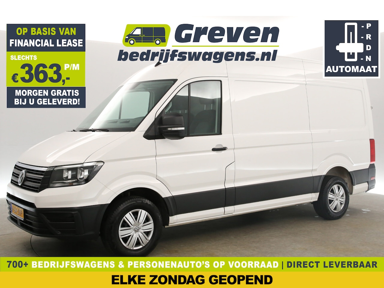 Volkswagen Crafter - 30 2.0 TDI L3H3 177PK DSG Automaat 3000KG Trekgew. Airco Camera Cruise Carplay 3 Persoons - AutoWereld.nl