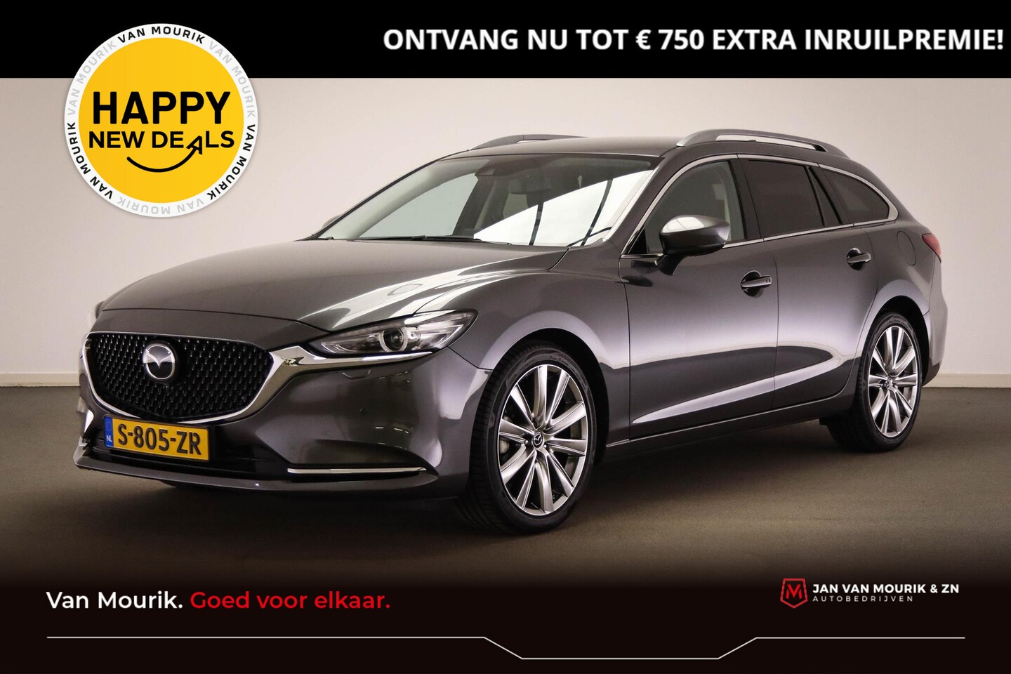 Mazda 6 Sportbreak - 2.0 SkyActiv-G 165 Exclusive-Line | Led | Head - up | Bose | Stoelkoeling | 360 Camera | - AutoWereld.nl