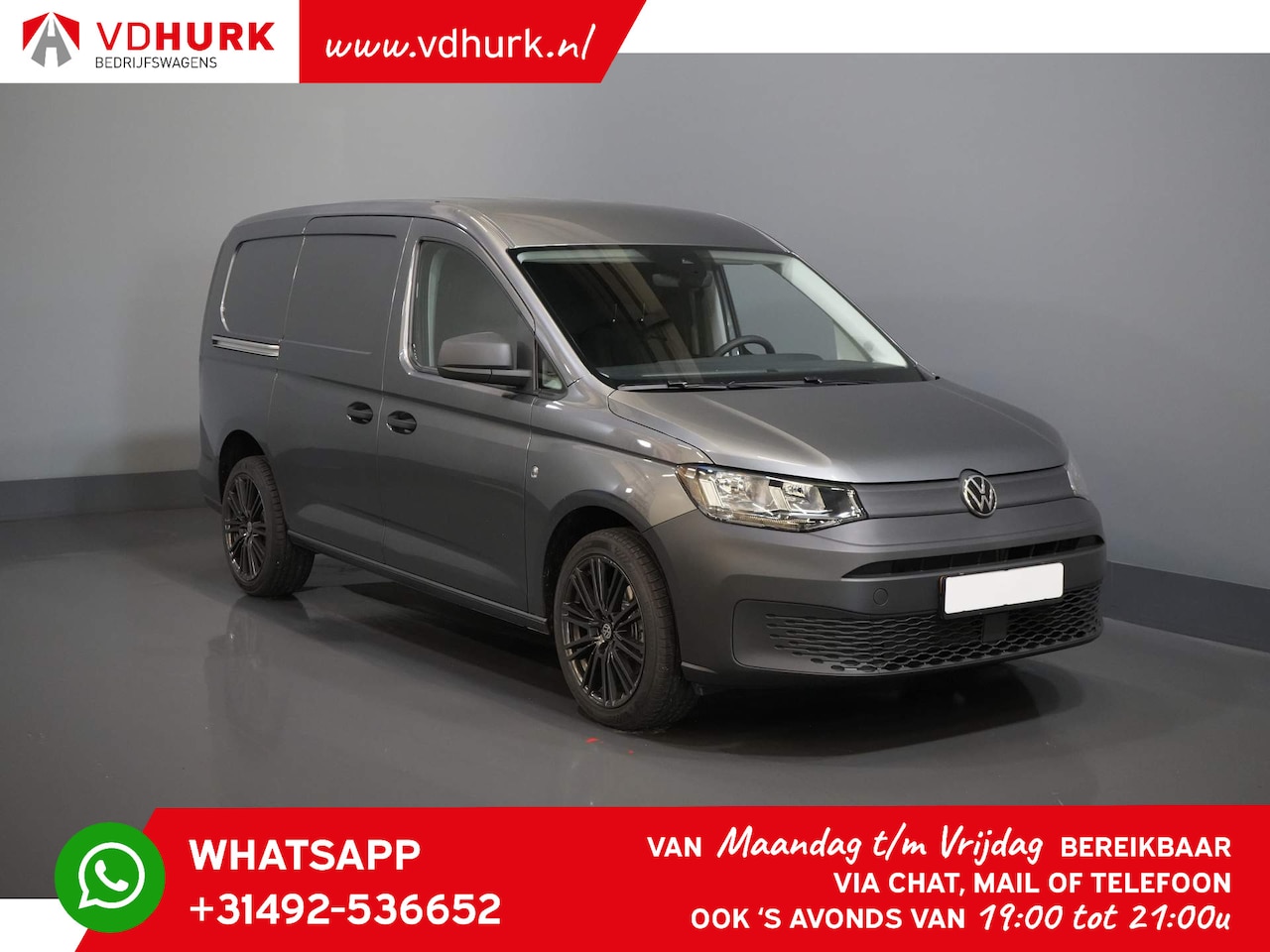 Volkswagen Caddy Cargo Maxi - 2.0 TDI 125 pk DSG Aut. BPM VRIJ/ Virtual Cockpit/ 18" LMV/ Carplay/ Cruise/ PDC/ Omvormer - AutoWereld.nl