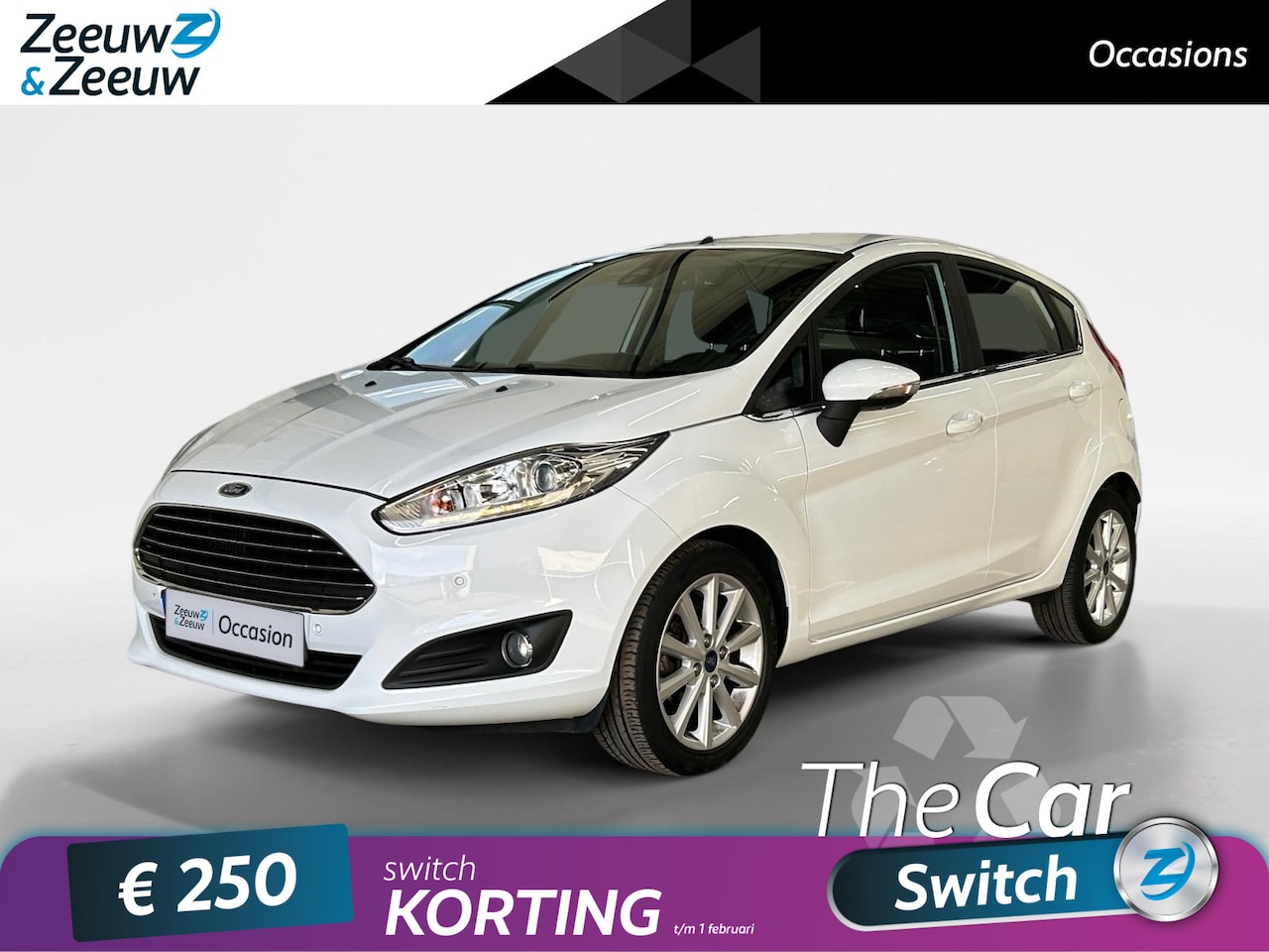 Ford Fiesta - 1.0 EcoBoost Titanium 100pk | Voorruitverwarming | Navigatie | Climate control | Lichtmeta - AutoWereld.nl