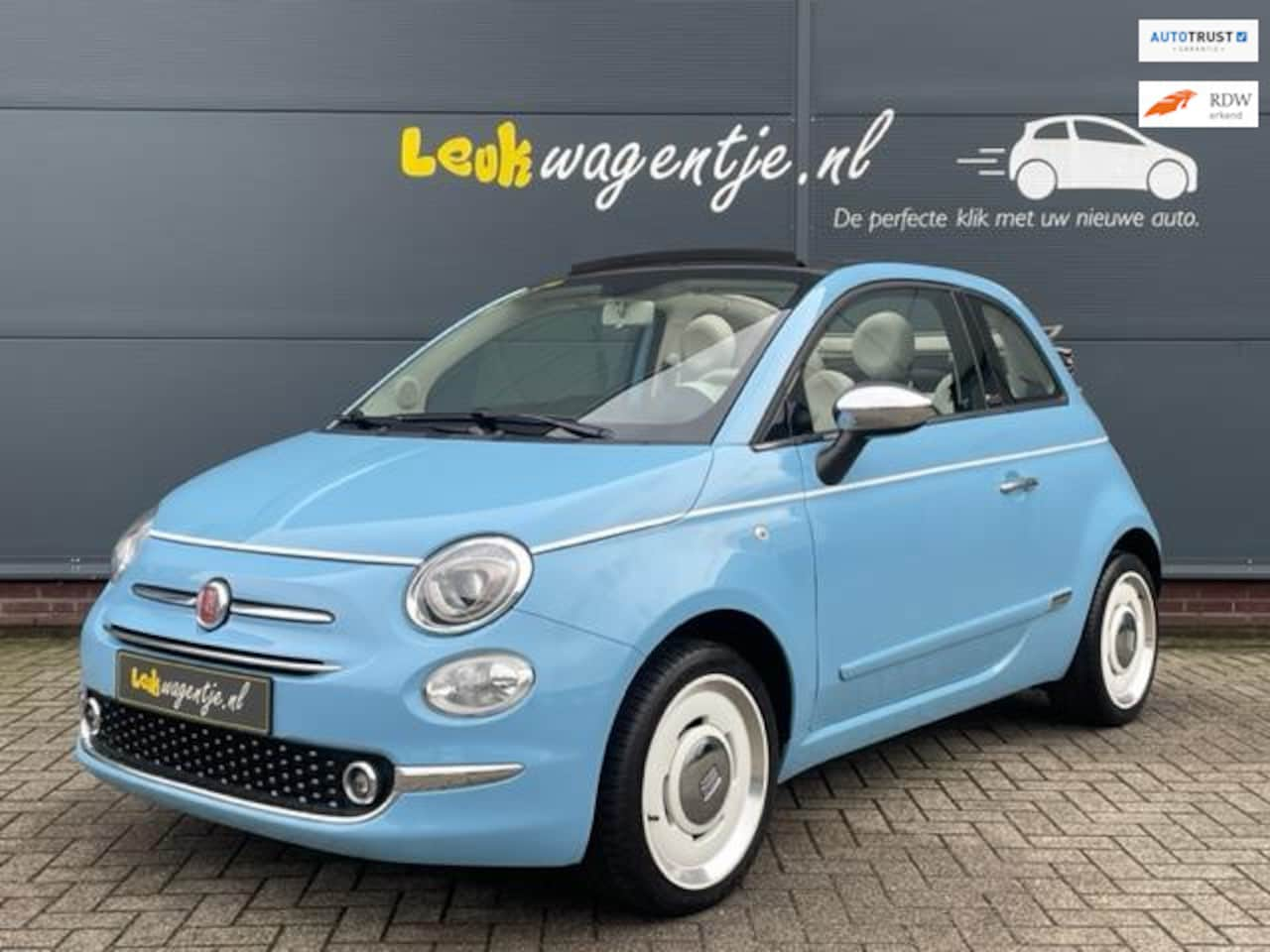 Fiat 500 C - 1.2 Spiaggina ‘58 Cabrio *carplay *navi *climate - AutoWereld.nl