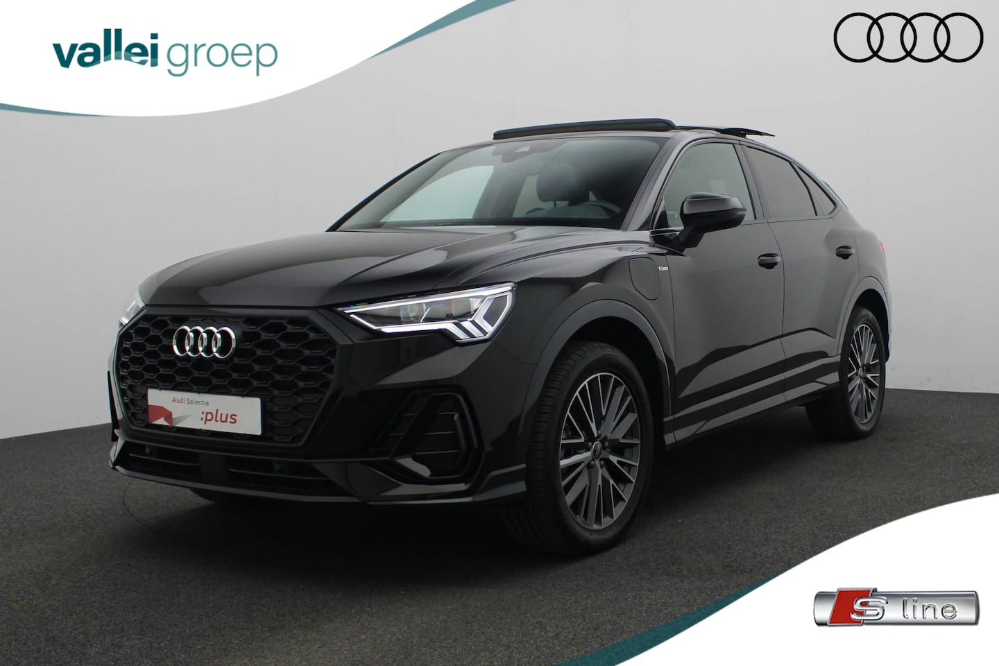 Audi Q3 Sportback - 45 TFSI 245PK S-tronic e S Edition / S-Line | Pano | Geheugenstoel | Camera | Navi | Stoel - AutoWereld.nl