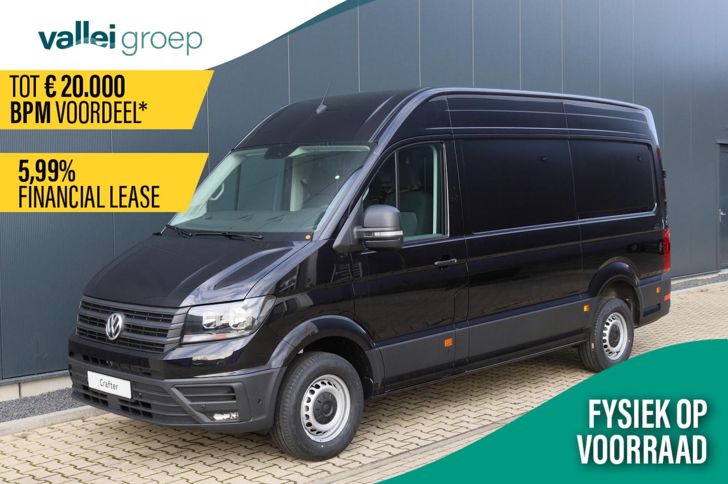 Volkswagen Crafter - 2.0 TDI EU6 140PK DSG Trendline L3H3 GVW 3.5T WB 3640 MM | Trekhaak | Camera | Clima | DAB - AutoWereld.nl