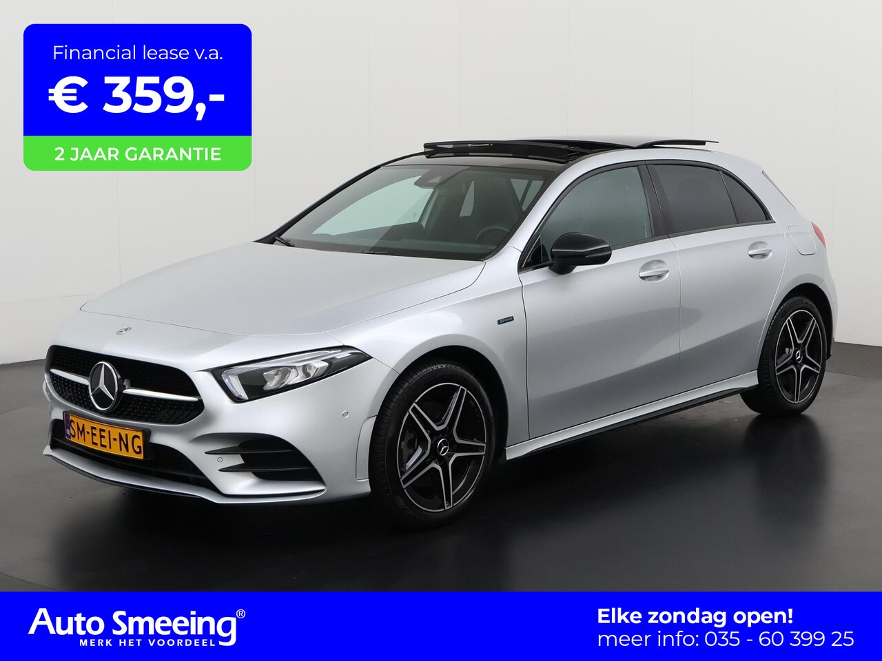 Mercedes-Benz A-klasse - 250e AMG Night | Panoramadak | Carplay | Sfeerverlichting | LED High Performance | Zondag - AutoWereld.nl