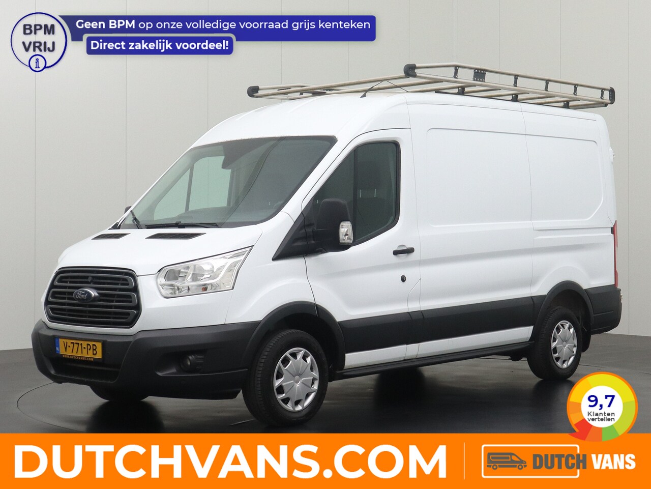 Ford Transit - 2.0TDCI 130PK L2H2 Imperiaal | Trekhaak | Navigatie | 3-Persoons | Betimmering - AutoWereld.nl