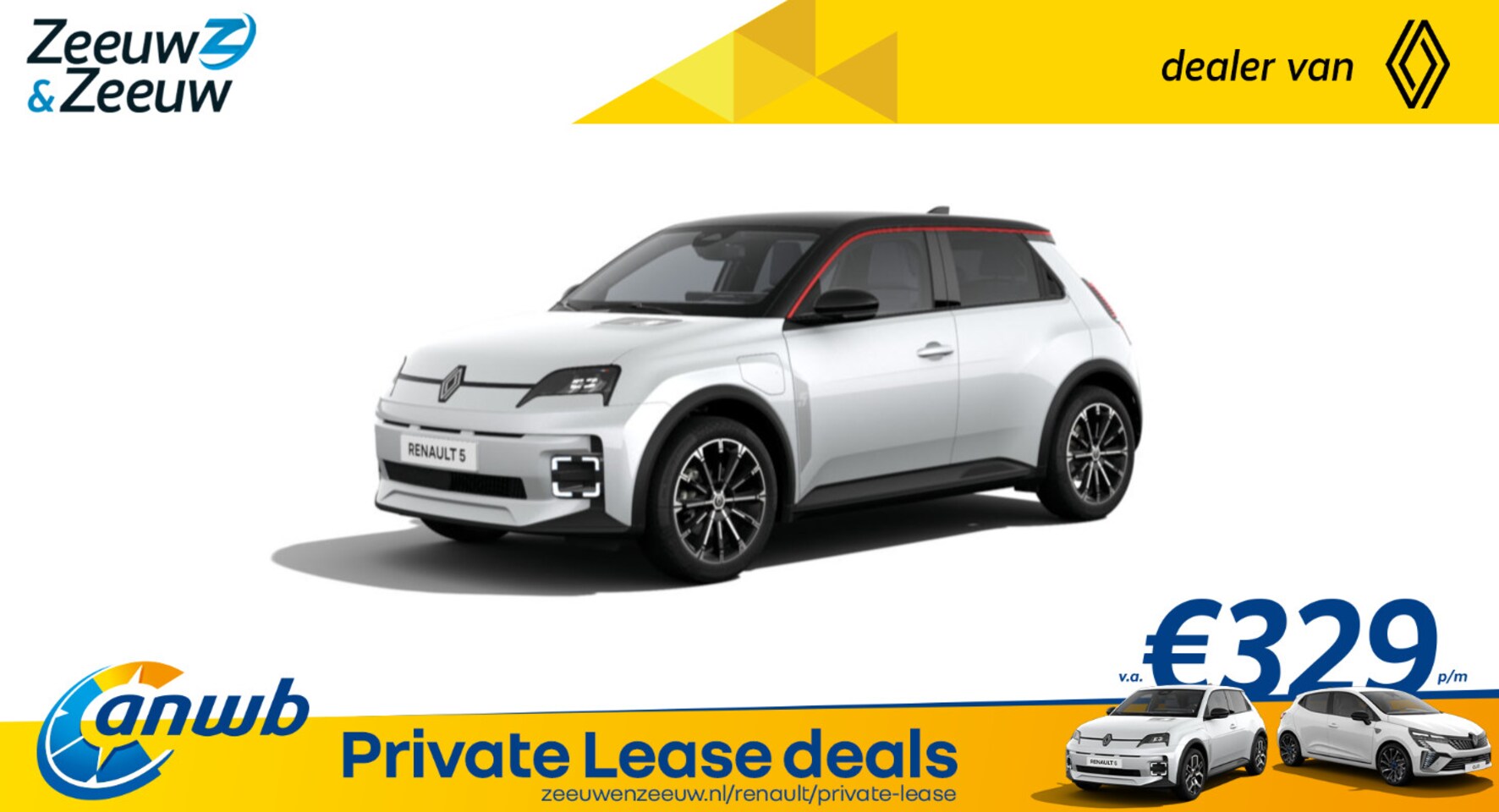 Renault 5 - (ANWB Private lease actie vanaf € 429,-) comfort range techno 52 kWh | Auto van het Jaar 2 - AutoWereld.nl