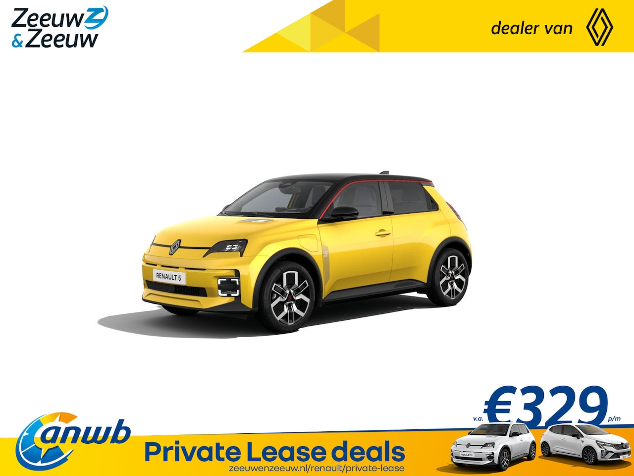 Renault 5 - (ANWB Private lease actie vanaf € 374,-) urban range techno 40 kWh | Auto van het Jaar 202 - AutoWereld.nl