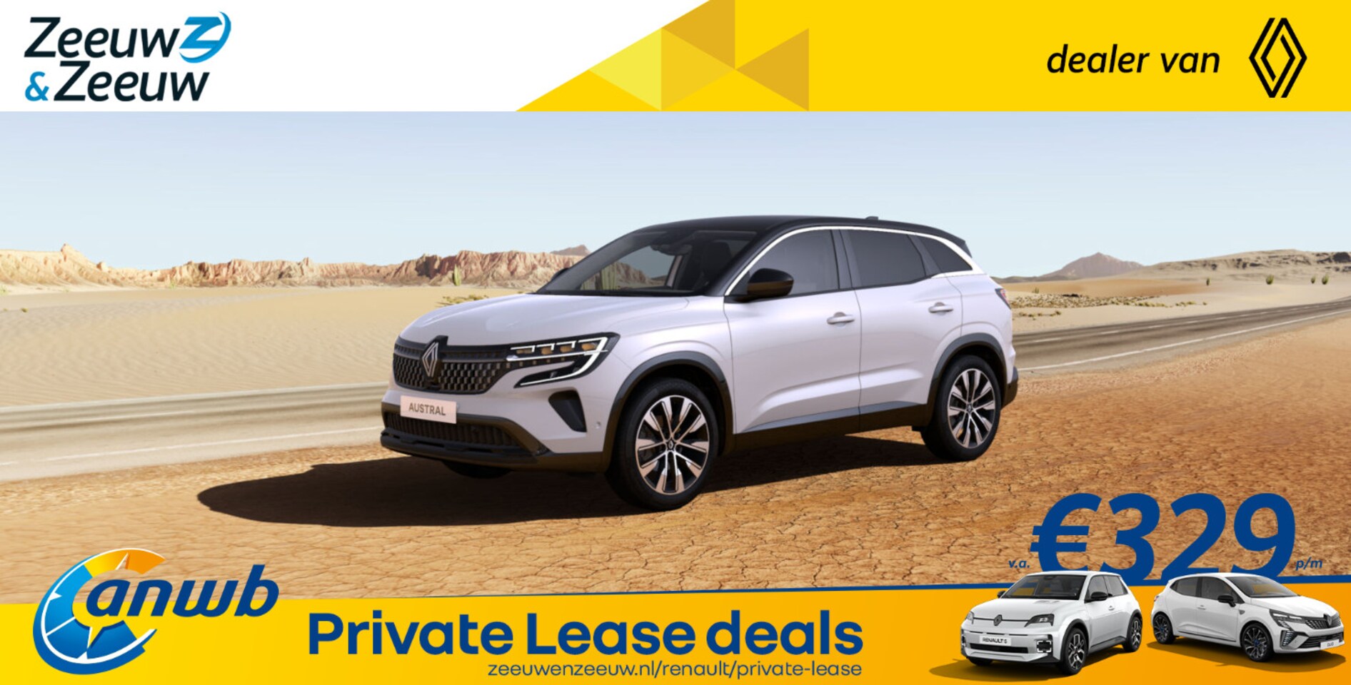 Renault Austral - (ANWB Private Lease Actie v.a. € 549,-) Mild Hybrid Advanced 130 Techno | Wij maken graag - AutoWereld.nl