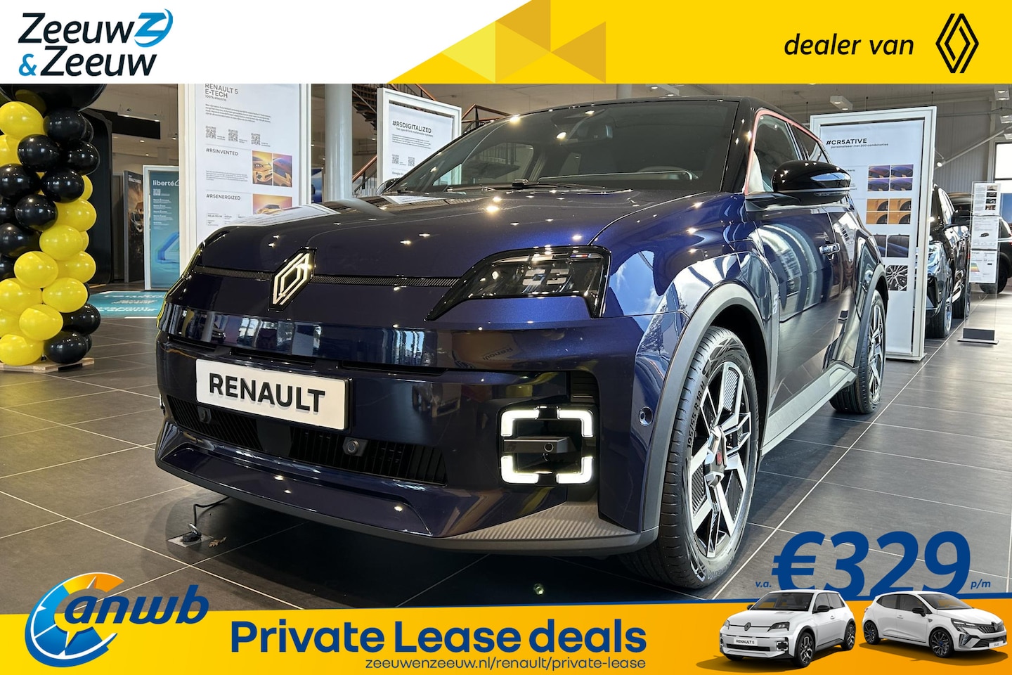 Renault 5 - ANWB Private Lease Actie v.a. € 429,-) Renault 5 Comfort Range Techno | Auto van het Jaar - AutoWereld.nl