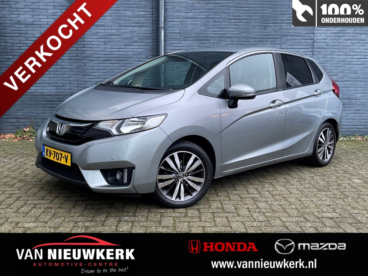 Honda Jazz - 1.3 i-VTEC 102pk Automaat Elegance | Navigatie | Stoelverwarming | Trekhaak | Cruisecontro - AutoWereld.nl