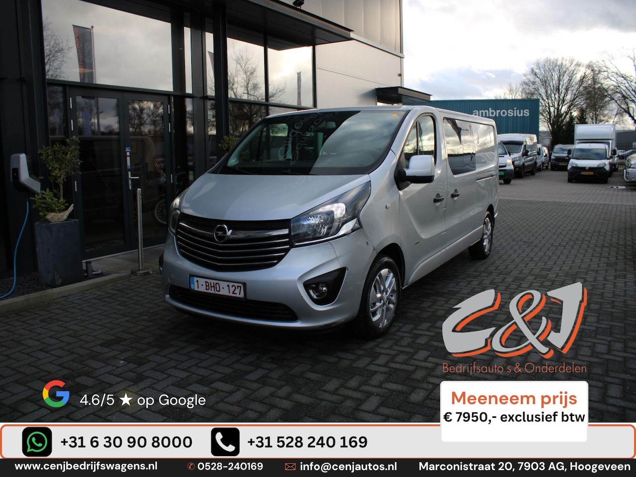 Opel Vivaro - 1.6 CDTI BT 103kW sport dubbele cabine L2H1 2.9 airco navi cruise 5 zits - AutoWereld.nl