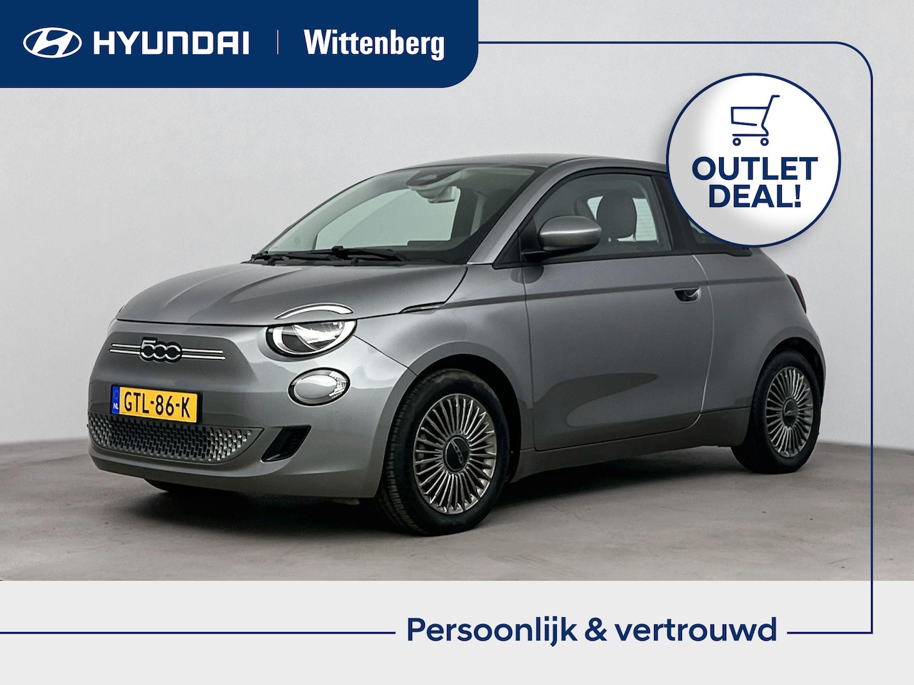 Fiat 500 - 3+1 ICON 42 kWh | OUTLET DEAL! | NAVI | CAMERA | CRUISE | CLIMA | 16'' LM VELGEN | - AutoWereld.nl