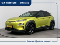 Hyundai Kona Electric - EV Premium 64 kWh | Schuifdak | Black Edition | Warmtepomp | Leer | Stoel + stuurverwarmin