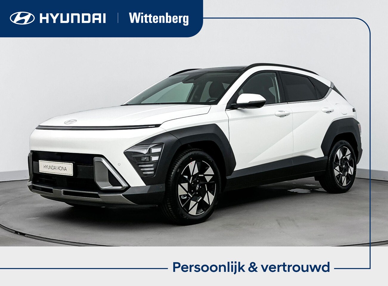 Hyundai Kona - 1.6 GDI HEV Premium Sky | Incl. €3500,- Voorraadactie! | Leer | Stoel + stuurverwarming | - AutoWereld.nl