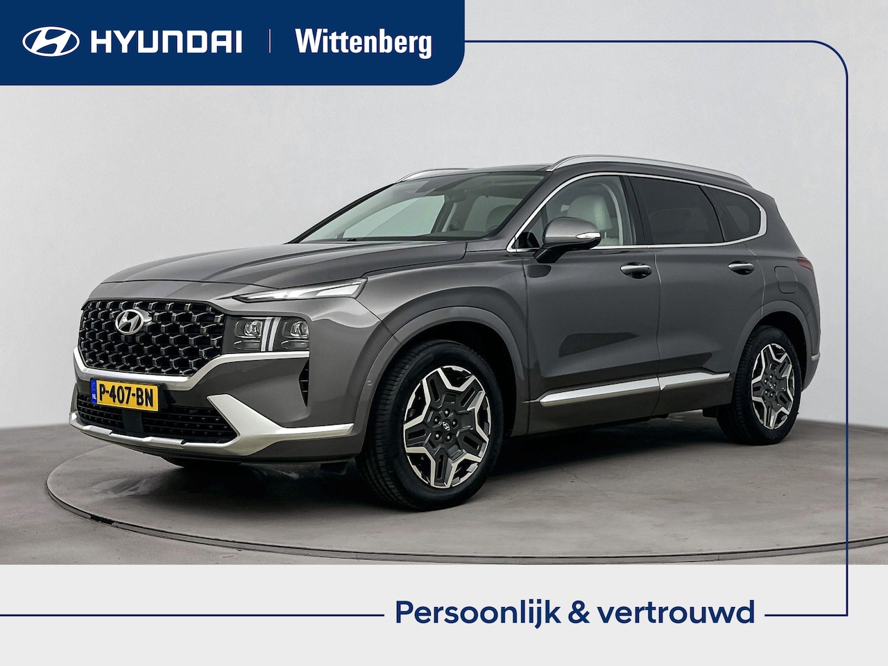 Hyundai Santa Fe - 1.6 T-GDI HEV Premium Plus Sky | Panoramadak | Leer | Trekhaak | Trekgewicht 1650kg | Memo - AutoWereld.nl