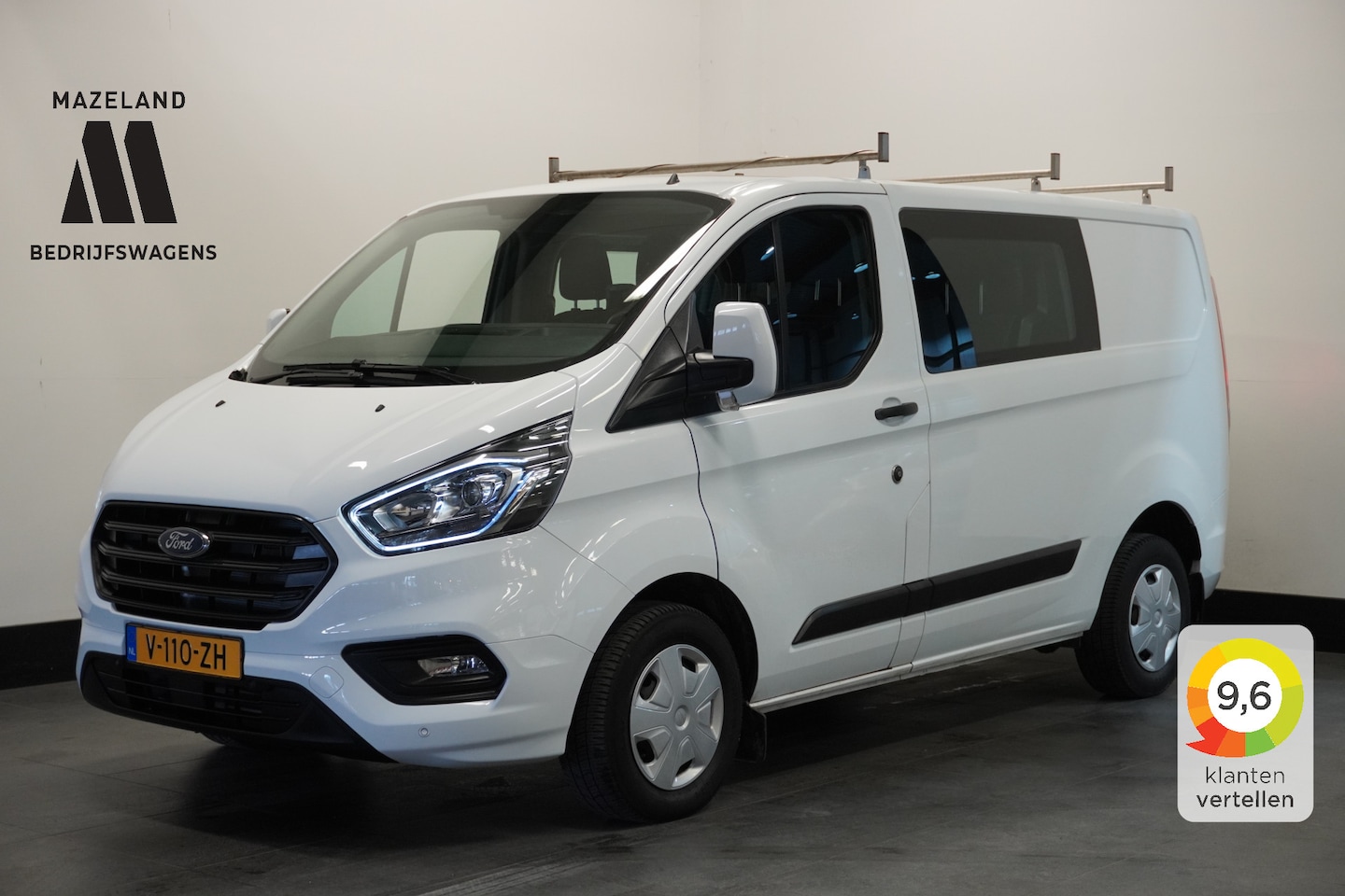 Ford Transit Custom - 2.0 TDCI Dubbele Cabine - EURO 6 - Airco - Cruise - PDC - € 15.900,-  Excl. - AutoWereld.nl