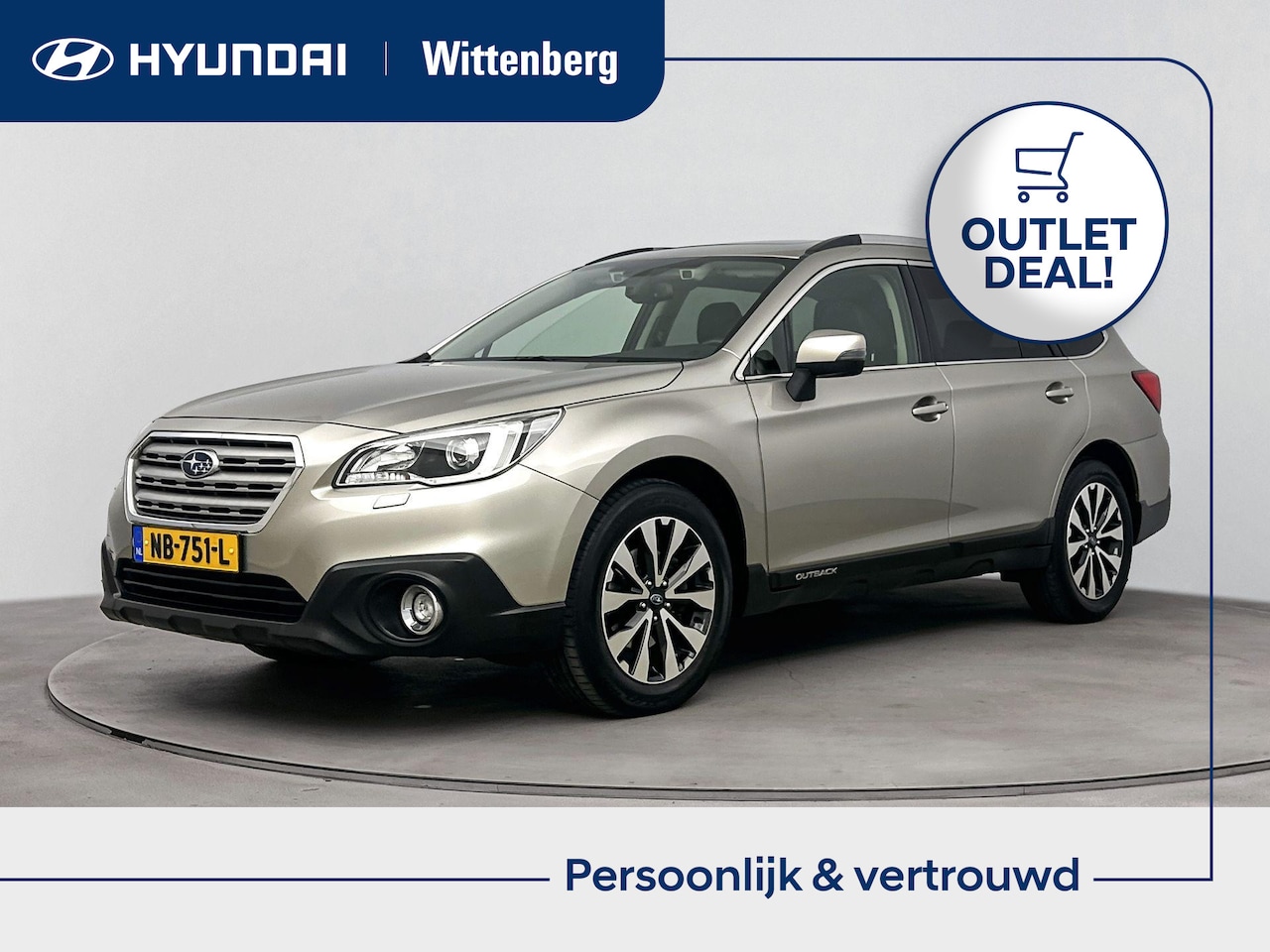 Subaru Outback - 2.5i AWD Premium Aut. | Outlet Deal | Leer | Schuifdak | Trekhaak | Trekgewicht 2100kg | E - AutoWereld.nl