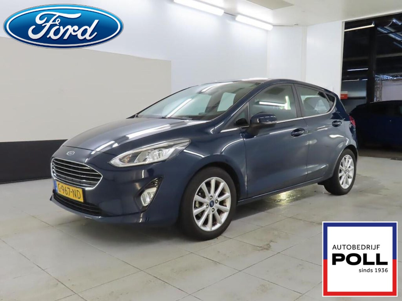 Ford Fiesta - 100pk EcoBoost Automaat Titanium Apple CarPlay Climat Cruise control Parkeersensoren 5drs - AutoWereld.nl