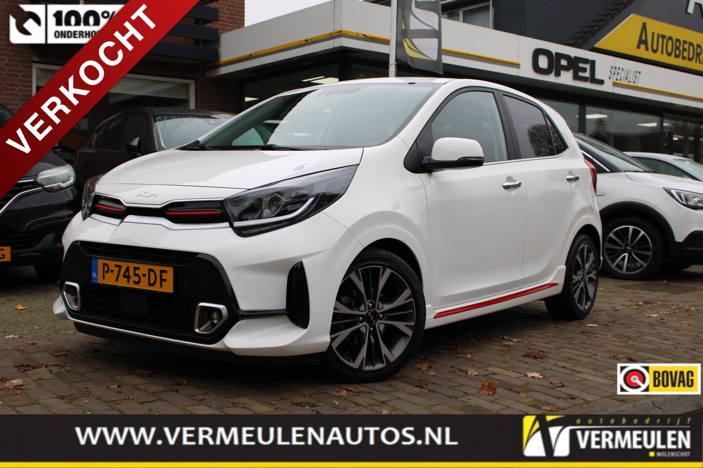 Kia Picanto - 1.0 T-GDi 100PK GT-Line + 16"/ Navi/ Camera/ Leder/ Winterpakket/ NL auto - AutoWereld.nl