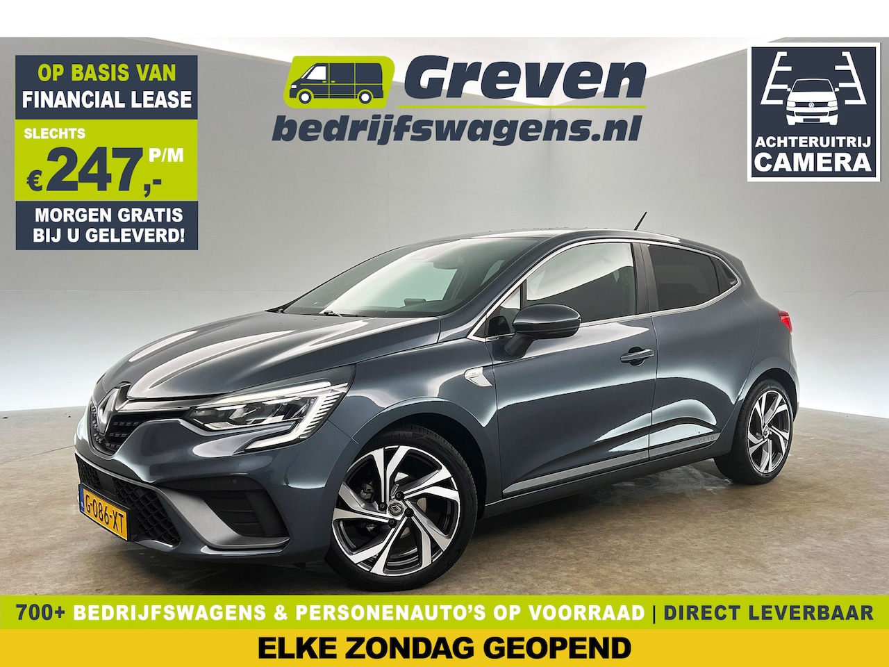 Renault Clio - 1.0 TCe R.S. Line | Bose | Camera Carplay Clima Cruise Navi LED Stoelverwarming DAB+ 17"LM - AutoWereld.nl